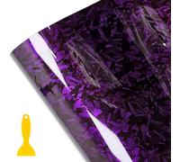 Wellzenith Forged Carbon Film, 150 x 30 cm, Self-Adhesive Car Film Made of Vinyl, Forge Vinyl Film (Lila)