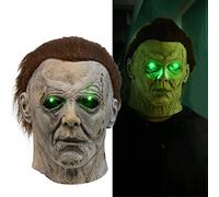 Welmay Masque de Michael Myers, Masque d'Halloween Effrayant, Accessoire de Costume de Michael Myers, Masque d'Halloween en Latex pour Adultes et Enfants (M-4)
