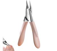 Welnax Nail Clippers, Designed for Ingrown and Thick Nails, Ultra-Thin Sharp Stainless Steel Nail Clippers, Easy Grip and Squeeze Non-Slip Handle for All Nail Types (Pink)