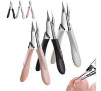Welnax NailPro Guard - Designed for Ingrown and Thick Nails, Designed for Ingrown and Thick Nails, Featuring Permanently Sharp Steel and a Simple Pivoting Head (Pink+White+Black)
