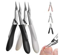 Welnax Nailpro Guard Toenail Clippers, 2025 New Welnax Clippers Ultra-Thin Sharp Stainless Steel Blades Ergonomic Non-Slip Grip for Ingrown/Thick Nails, Seniors & All Types (Black+White)