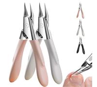 Welnax Nailpro Guard Toenail Clippers, 2025 New Welnax Clippers Ultra-Thin Sharp Stainless Steel Blades Ergonomic Non-Slip Grip for Ingrown/Thick Nails, Seniors & All Types (White+Pink)