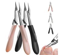 Welnax Nailpro Guard Toenail Clippers, 2025 New Welnax Clippers Ultra-Thin Sharp Stainless Steel Blades Ergonomic Non-Slip Grip for Ingrown/Thick Nails, Seniors & All Types (Black+Pink)