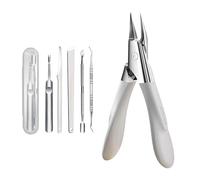 Welnax NailPro Guard, Welnax Nail Clippers, Designed for Ingrown and Thick Nails, Accurate Trimming, Non-Slip Grip, Portable Sharp Nail Trimmers with Embedded Spring for Ingrown & Thick Nails (White)