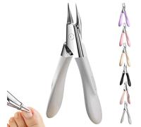 Welnax NailPro Guard, Welnax Nail Clippers, Welnaxs Nail Pro Guard, Featuring Permanently Sharp Steel and a Simple Pivoting Head, Non-Slip Handle of All Nails Types (White)