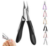 Welnax NailPro Guard, Welnax Nail Clippers, Welnaxs Nail Pro Guard, Featuring Permanently Sharp Steel and a Simple Pivoting Head, Non-Slip Handle of All Nails Types (Black)