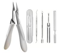 Welnax Nailpro Guard, Welnax Toenail Clipper, Ultra-Thin Sharp Stainless Steel Blades, Seamless Design, Ergonomic Non-Slip Handle for Precise, Non-Slip Handle of All Nail Types (White)