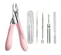 Welnax Nailpro Guard, Welnax Toenail Clipper, Ultra-Thin Sharp Stainless Steel Blades, Seamless Design, Ergonomic Non-Slip Handle for Precise, Non-Slip Handle of All Nail Types (Pink-B)