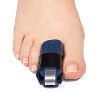 Welnove 1 paire d'attelles d'orteils,redresseurs d'orteils pour orteils en marteau, orteils courbés, orteils en griffe, orteils croches, enveloppes d'orteils pour aligner et soutenir les orteils-Bleu