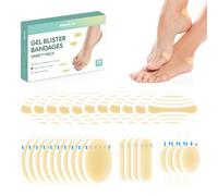 Welnove 29ct pansement hydrocolloïde - Pansement ampoule résistants à l'eau - Pansements adhésifs pour ampoules au talon, aux pieds et aux orteils - Prévention des ampoules(Variety Pack)