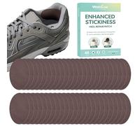 Welnove 48 pièces de patchs de réparation pour chaussures-Patch adhésif intérieur en tissu ultra-doux et respirant pour baskets et chaussures de ville, trous réparables au talon