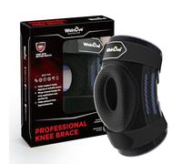 Welnove Genouillère avec stabilisateurs latéraux et coussinets en gel rotulien pour soutenir les douleurs au genou, les blessures ACL/MCL, les déchirures du ménisque, le sport et l'entraînement pour