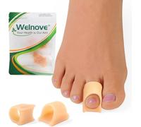 Welnove Hammertoe Corrector - Lot de 6 redresseurs d'orteils en gel - Soutien des orteils en marteau pour femmes et hommes, taille M