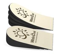 Welnove Lot de 1 paire de leviers orthopédiques réglables pour chaussures - 4 couches pour jambes inégales - Longueur des jambes - Disparition des douleurs au talon, fasciite plantaire - Petit, beige
