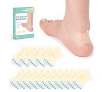 Welnove Lot de 16 pansements hydrocolloïdes pour pieds - Coussinets de prévention des ampoules pour talon, cheville - Randonnée, voyage, marathon - Résistant à l'eau et extra adhésif, en forme de