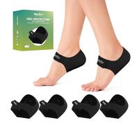 Welnove Lot de 2 paires de protections de talon en gel pour fasciite plantaire pour homme et femme pour soulager la douleur de l'épine dorsale - Coussinets de talon pour tendinite d'Achille, coussin
