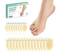 Welnove Lot de 22 bandages hydrocolloïdes en gel pour pieds sous blister 22 ct résistants à l'eau pour la prévention et la récupération sous blister