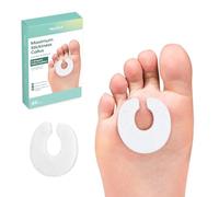 Welnove Lot de 60 coussinets en feutre en forme de C, protègent les callosités du frottement sur les chaussures, empêchent les callosités de frotter sur les chaussures, coussinets d'avant-pied pour