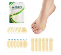 Welnove - Pansements pour Ampoules des Pieds | 18 Pièces | Coussinets Hydrocolloïdes Invisibles pour Talon, | Pansement Ampoule Bandages Résistants à l'Eau