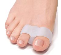 Welnove Paquet de 12 Séparateurs d'Orteils - Correcteur et Orthèse Hallux Valgus - Redresseur d'Orteil pour Chevauchement, Déformation et Espacement (Blanc)