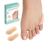 Welnove Séparateurs d'Orteils en Gel - 8 Pièces pour Protection Petits Orteils et Oignons - Soulagement Douleur Pieds Unisexe Beige (Coussinets Réguliers)