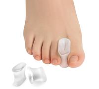 Welnove Séparateurs d'orteils en gel - Espaceurs d'orteils en silicone infusés à l'aloe vera pour lisser les orteils qui se chevauchent, callus - Correcteur de bunion pour hommes et femmes (6 larges