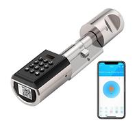 WELOCK Serrure Connectée PBL41,Serrure à Code avec Bluetooth APP | serrure connectee porte entree WiFi et Code Temporaire,Smart Lock Facile à Installer,Cylindre 40x30 pour 50-100mm porte,IP65