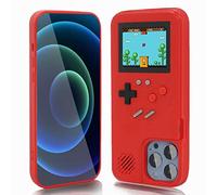 WeLohas Gameboy - Coque pour iPhone 6/6S/7/8, rétro portable avec 168 jeux classiques, écran vidéo en couleur pour iPhone, anti-rayures et antichoc (rouge)