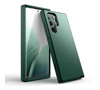 WeLoveCase Coque 3 en 1 pour Samsung Galaxy S22 Ultra 5G Protection intégrale hybride antichoc TPU 3 couches pour Samsung Galaxy S22 Ultra 6,8" Vert