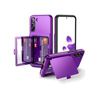 WeLoveCase Coque pour Samsung Galaxy S22 Plus - Étui portefeuille avec porte-cartes et miroir caché, protection complète contre les chocs, conçu pour Samsung Galaxy S22 +, 6,7 pouces, violet