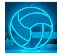 WELSAA Néon Enseignes lumineuses Decor Panneau Néon De Volley-ball, Alimenté Par USB, Lumière À Intensité Variable, Pour Chambre À Coucher, Club, Fête, Décoration Murale Tendance 29cm×29cm