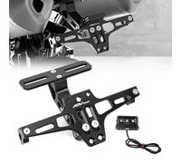 WELSAA Support Plaque Support De Plaque D'immatriculation Arrière Réglable pour Moto, avec Accessoires Lumineux, pour H&Onda ADV350 ADV 350 2021 2022 (Color : Le Noir)