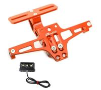 WELSAA Support Plaque Support De Plaque D'immatriculation Arrière Réglable pour Moto, pour Suzuki Bandit 1200 1250 1250S 1250F 250 400 650 GSF650 GSF 650 (Color : Orange)