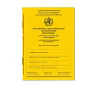 Welsberg 1× Carnet de Vaccination Jaune - Passeport Vaccinal International pour Bébés, Enfants, Adolescents et Adultes avec Page Covid-19 - Certificat OMS Édition 2021