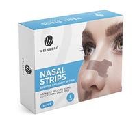 Welsberg 60 Pièces Bandelettes Nasales Unisexe Taille L, 66x19 mm, Beige | Bande Nasale Aide Anti-Ronflement, Respiration Améliorée Pendant le Sommeil et le Sport, Plâtre Nasal pour Hommes et Femmes