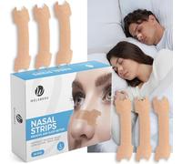 Welsberg 90 Pièces Bandelettes Nasales Unisexe Taille L, 66x19 mm, Beige