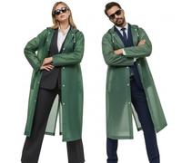 Welsberg Lot de 2 Ponchos Pluie Imperméable avec Capuche et Manches, Cape de Pluie Réutilisable pour Homme Femme, Manteau Imperméable Unisex pour les Festivals, le Camping, la Randonnée, Taille Unique