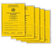 welsberg Lot de 5 cartes de vaccination et 5 pochettes de protection transparentes pour certificat international de vaccination et de vaccination