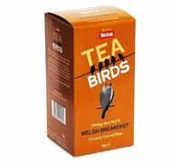 Welsh Brew Tea Birds Thé Noir Breakfast, 15 sachets pyramide, 30 g