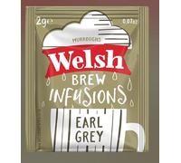 Welsh Brew Thé noir Earl Grey, 100 sachets enveloppés, 200 g | Finement parfumé
