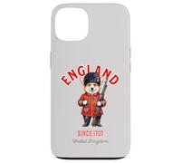 Welsh Corgi Chien Thé London Garde du Roi Angleterre Drapeau Coque pour iPhone 13