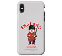 Welsh Corgi Chien Thé London Garde du Roi Angleterre Drapeau Coque pour iPhone X/XS