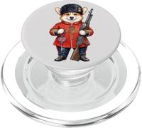 Welsh Corgi Chien Thé London Garde du Roi Angleterre Drapeau PopSockets PopGrip pour MagSafe