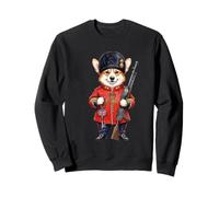 Welsh Corgi Chien Thé London Garde du Roi Angleterre Drapeau Sweatshirt