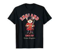 Welsh Corgi Chien Thé London Garde du Roi Angleterre Drapeau T-Shirt