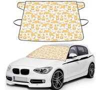 Welsh Corgi,Housse de Pare-Brise de Voiture, Protection Pare-Brise - Résistante à la Neige, à la Glace, au Soleil, aux UV, à la poussière et à l'eau - Convient à la Plupart des Voitures