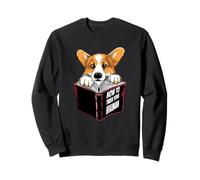 Welsh Corgi Livre de Lecture avec Inscription « How to Train Your Human » Sweatshirt