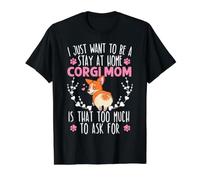 Welsh Corgi Mom Dog Lover Owner Corgi Breeder Pup T-Shirt Graphique avec Valeur