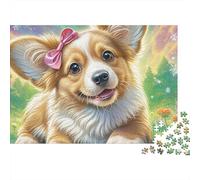 Welsh Corgi Puzzle 1000 Pièces - Challenge Zen, Carte Géographique À Assembler, Poster Inclus, Cadeau Éducatif, 70x50cm/1000pcs