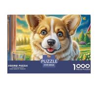 Welsh Corgi Puzzle Adulte 1000 Défis (Niveau Avancé) De Qualité Supérieure - Le Challenge des Puzzles Difficiles, pour Homme, Femme Et Un Public 14+ 38x26cm/1000pcs
